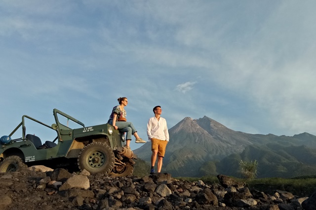 Sunrise at Merapi Volcano